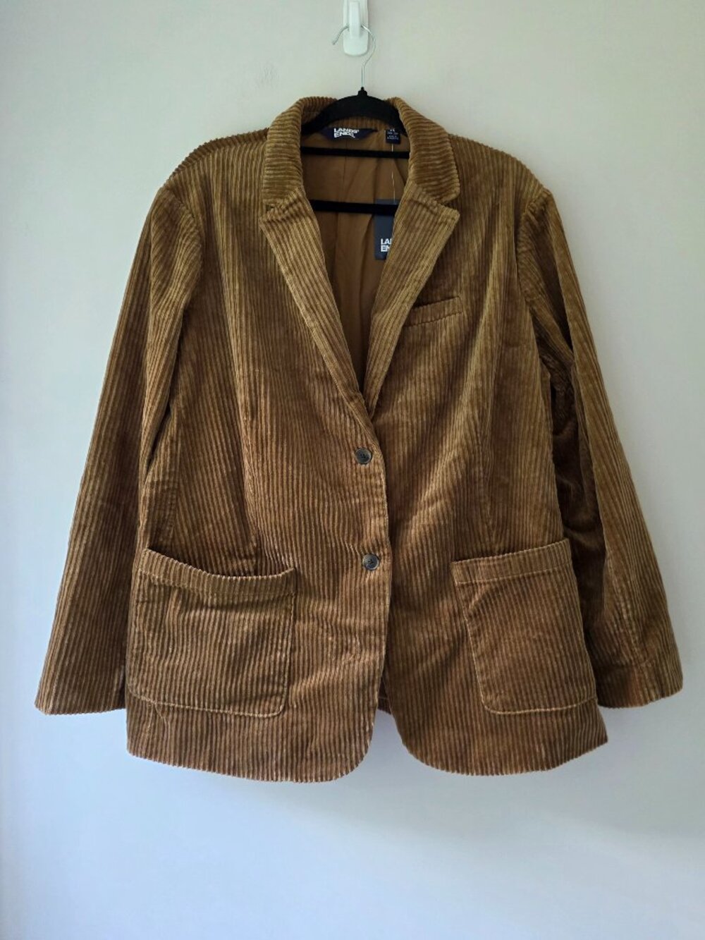 Lands' End Women's Brown Corduroy Blazer